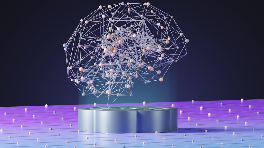 Representação visual de um agente de inteligência artificial em rede neural